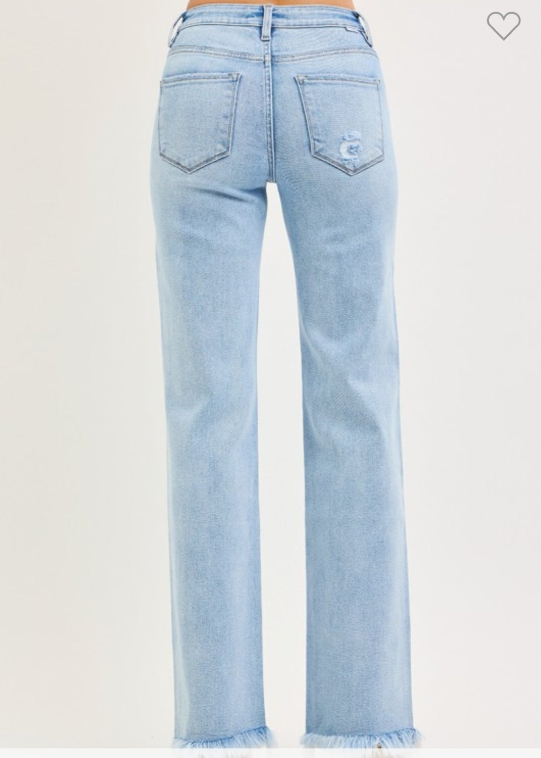Tummy Control High Rise Long Straight Jeans