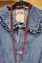 Red Long Strand Necklace