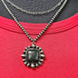 Black stone necklace