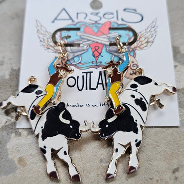 Ride em cowboy earrings