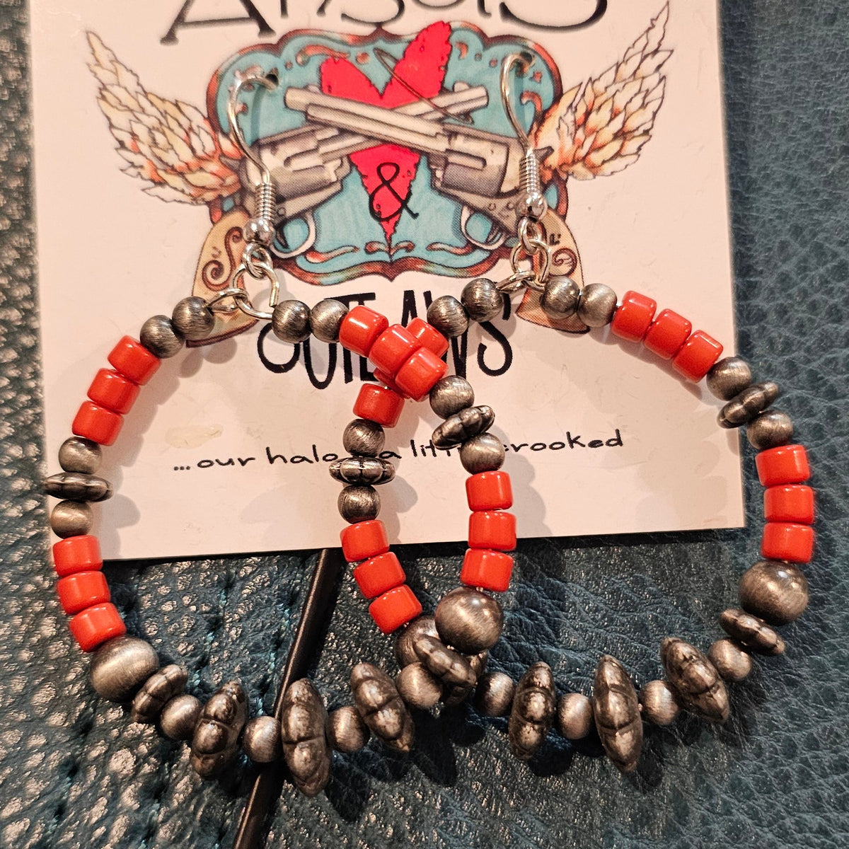 Red Raven Earrings