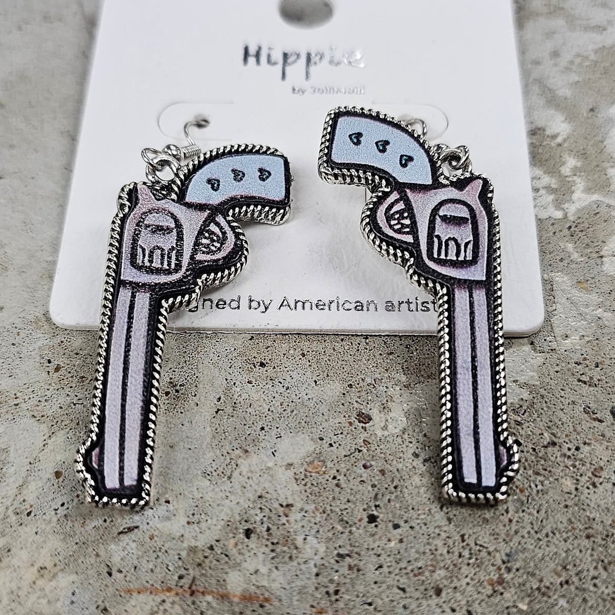 Pistol Packin Earrings