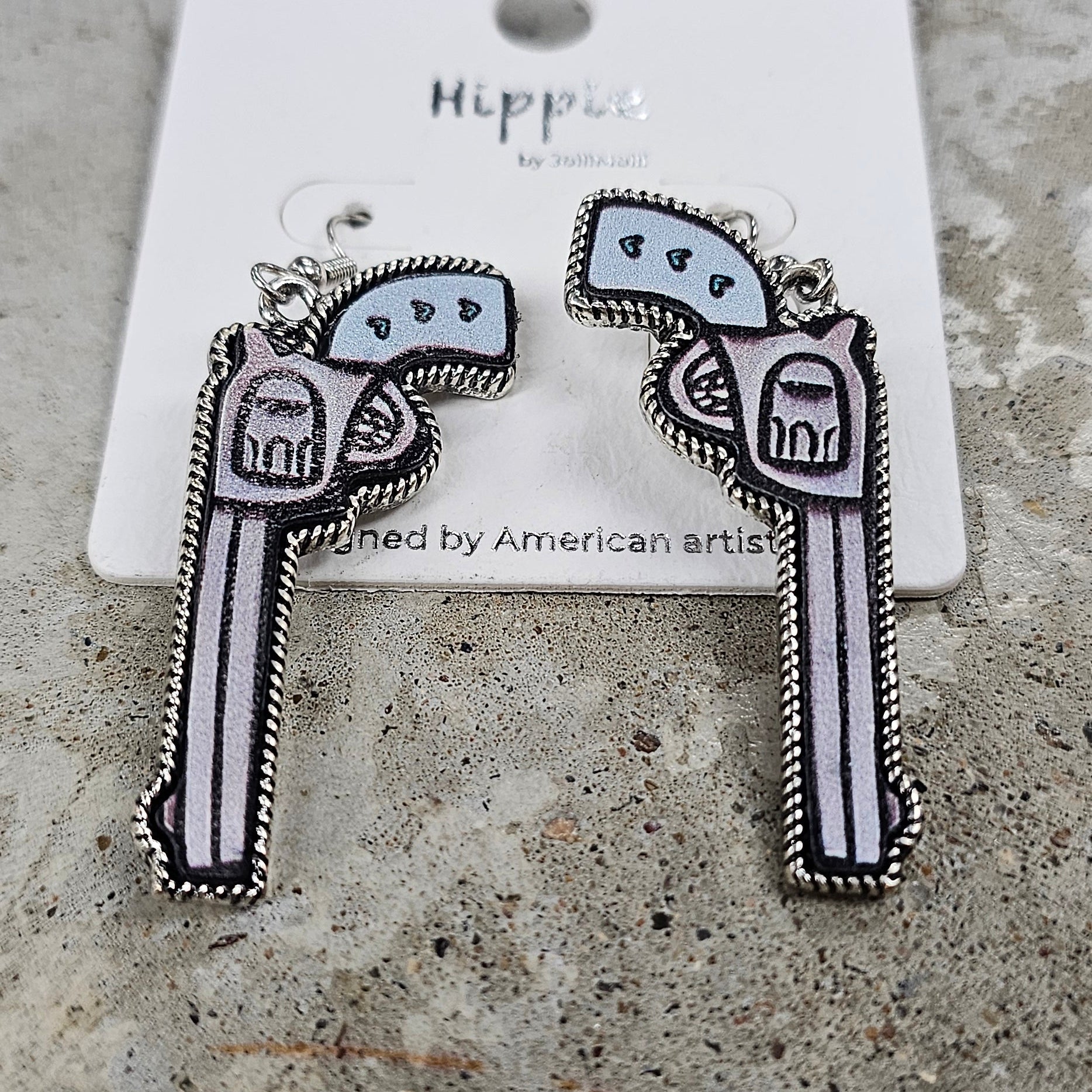 Pistol Packin Earrings