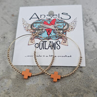 Dainty Cross Earrings