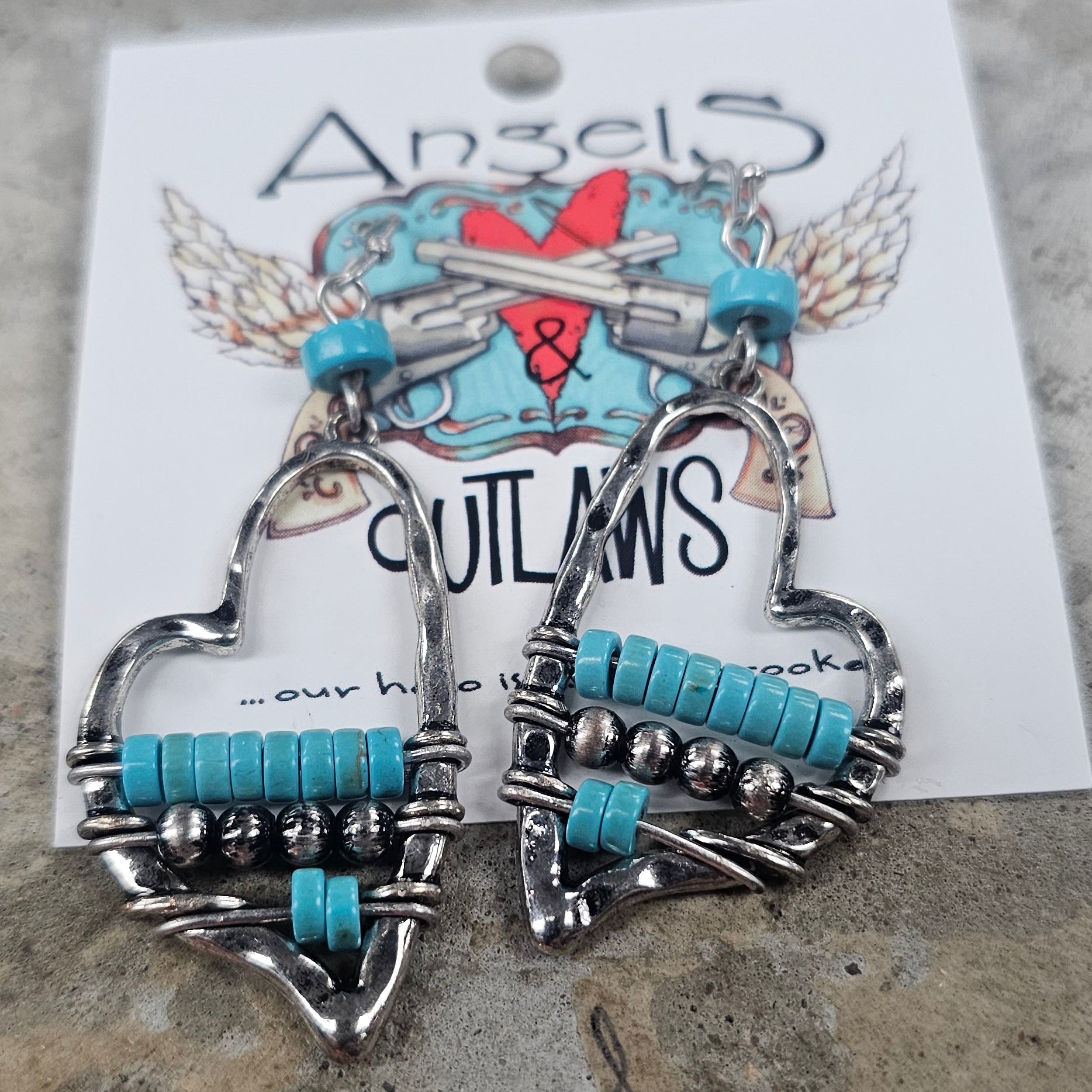 My Heart Burns For You Earrings