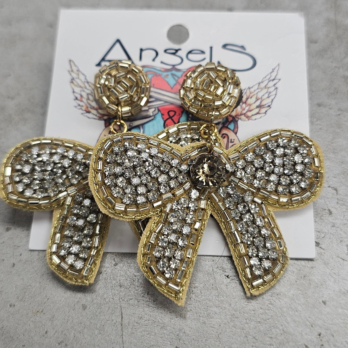 Bling Bow Earrings