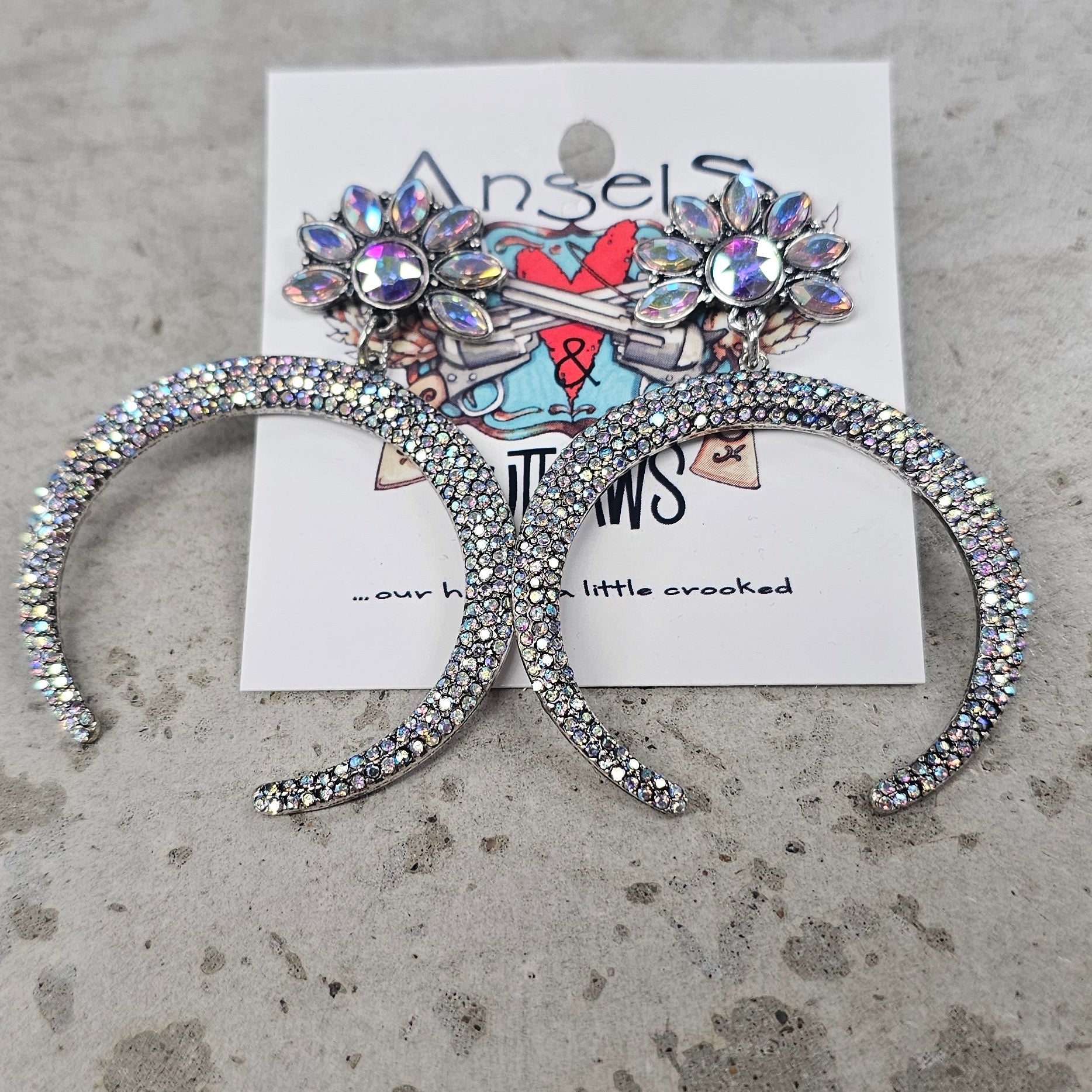Blinged Out Squash Earrings