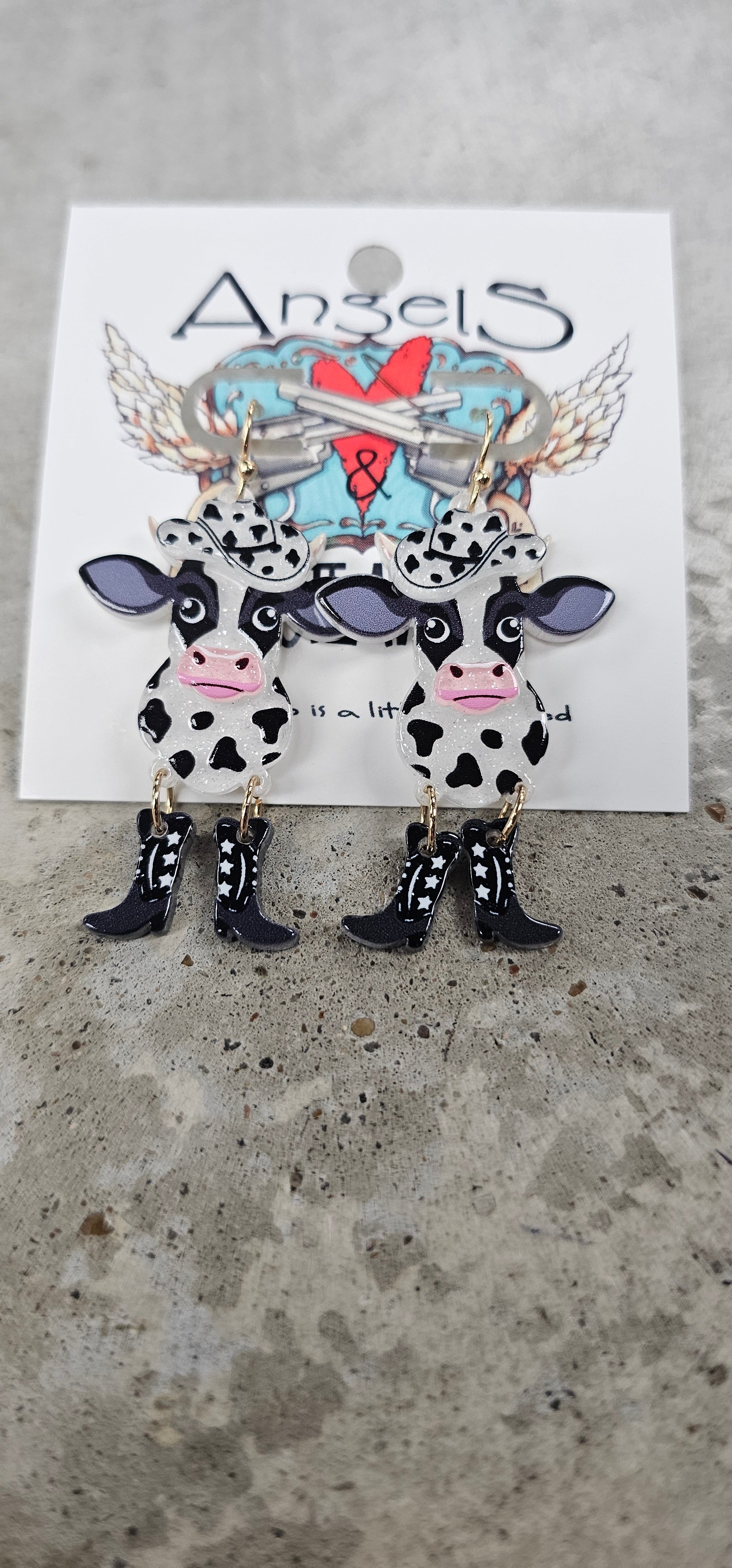Dancing Cow Earrings
