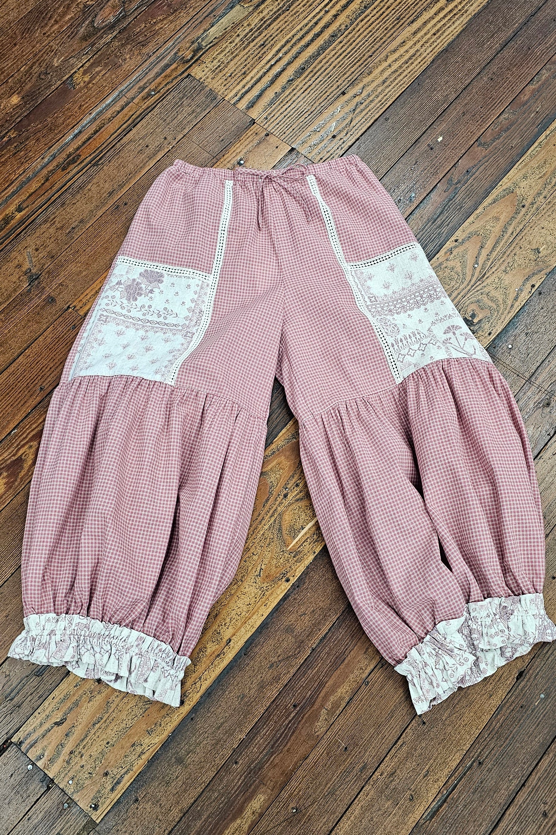 Patchwork Bloomer Pants