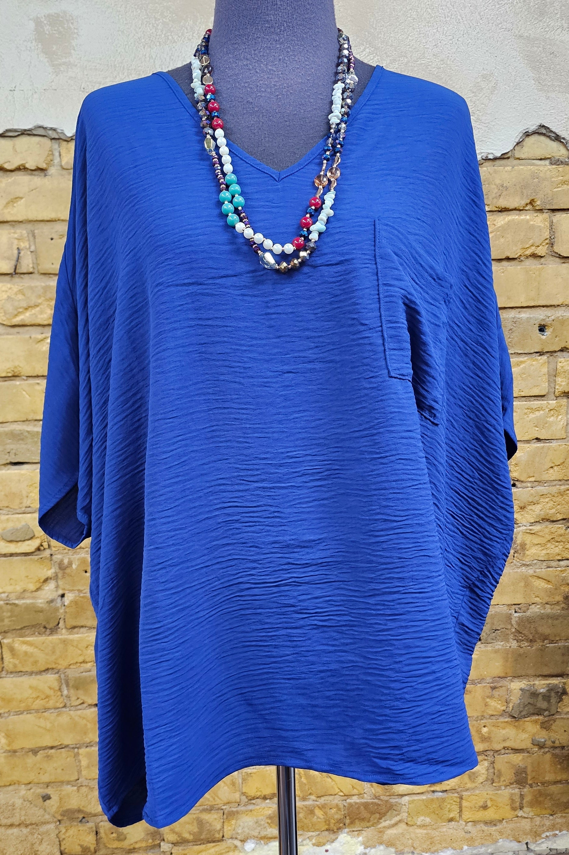 Navy Airflow Top