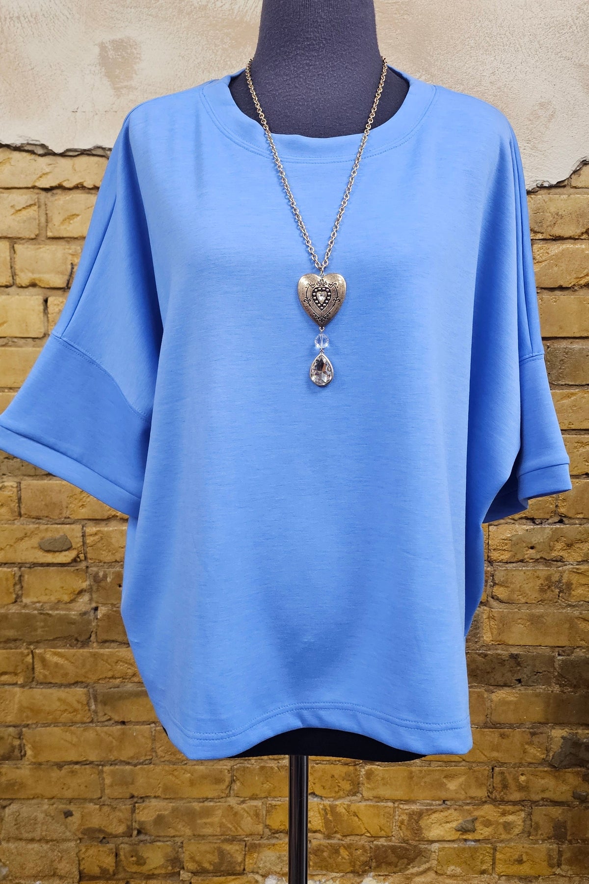 Spring Blue Scuba Top