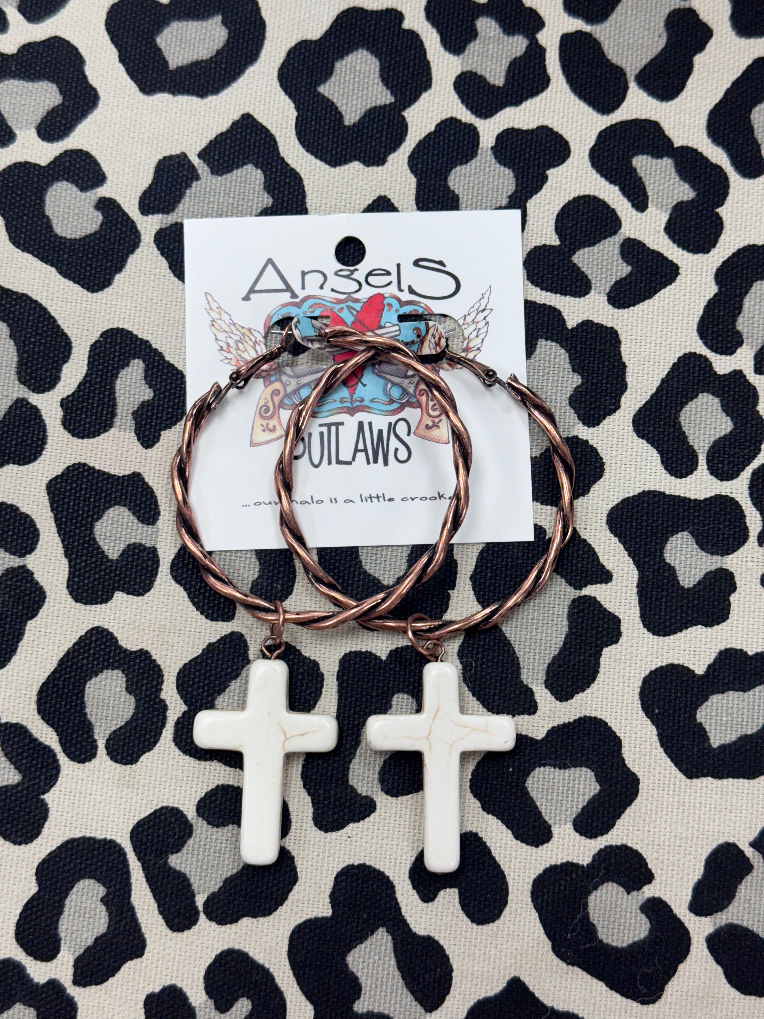 Bronzed Blessings Hoops