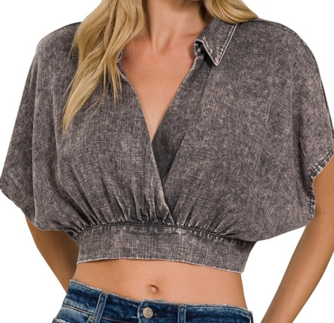 Savannah Sunset Crop Blouse