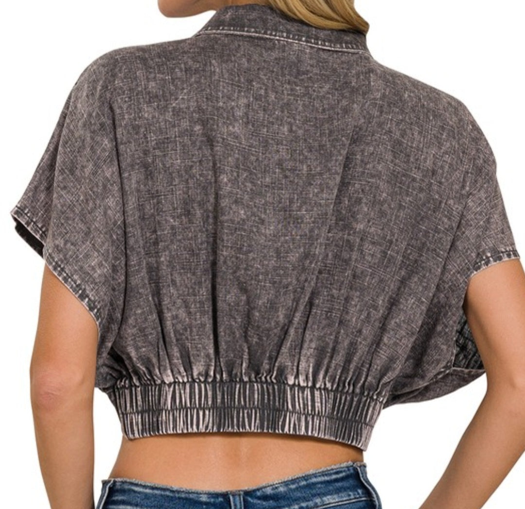 Savannah Sunset Crop Blouse