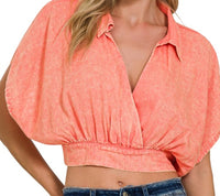 Savannah Sunset Crop Blouse