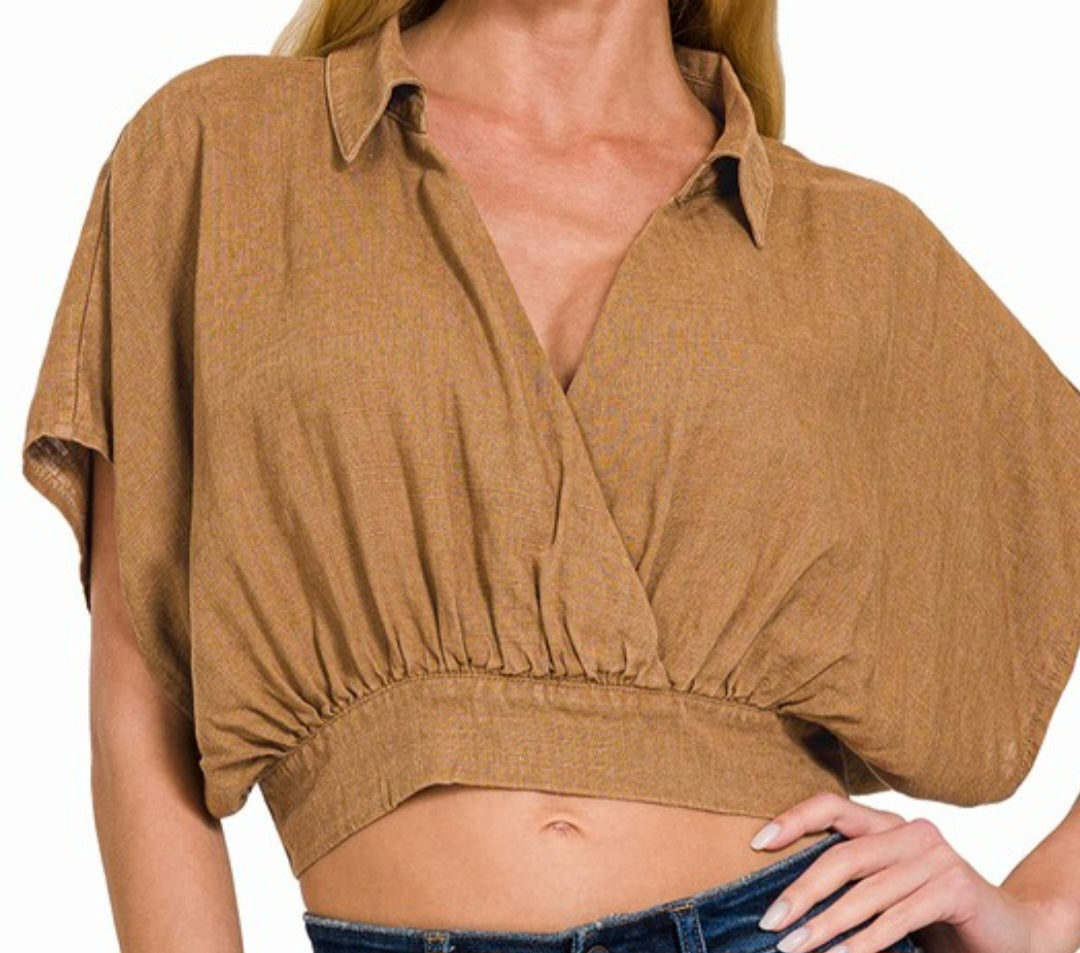 Savannah Sunset Crop Blouse
