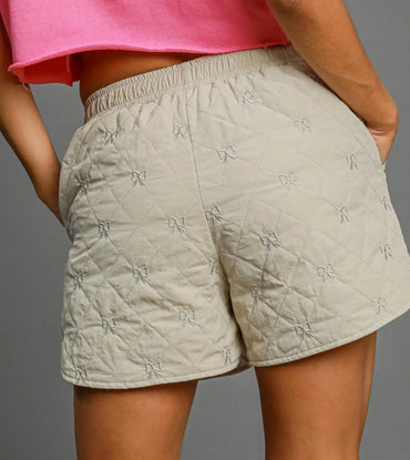 Bow Bliss Quilted shorts