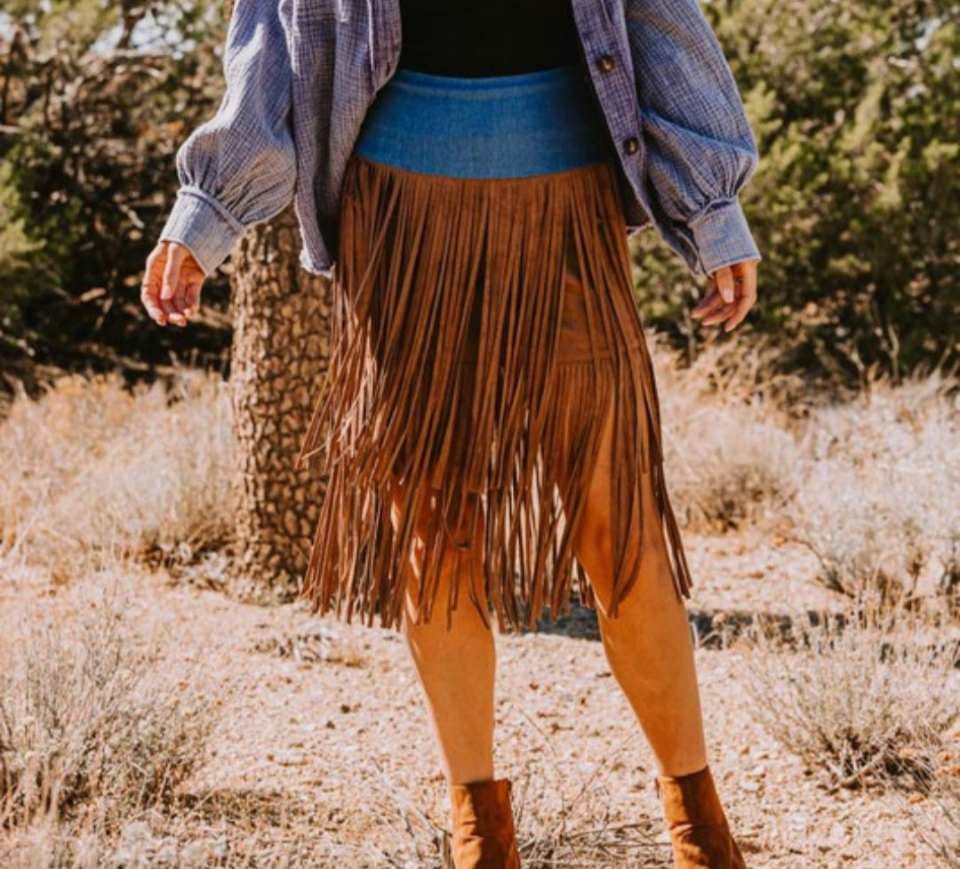 Flashy Fringe Skirt