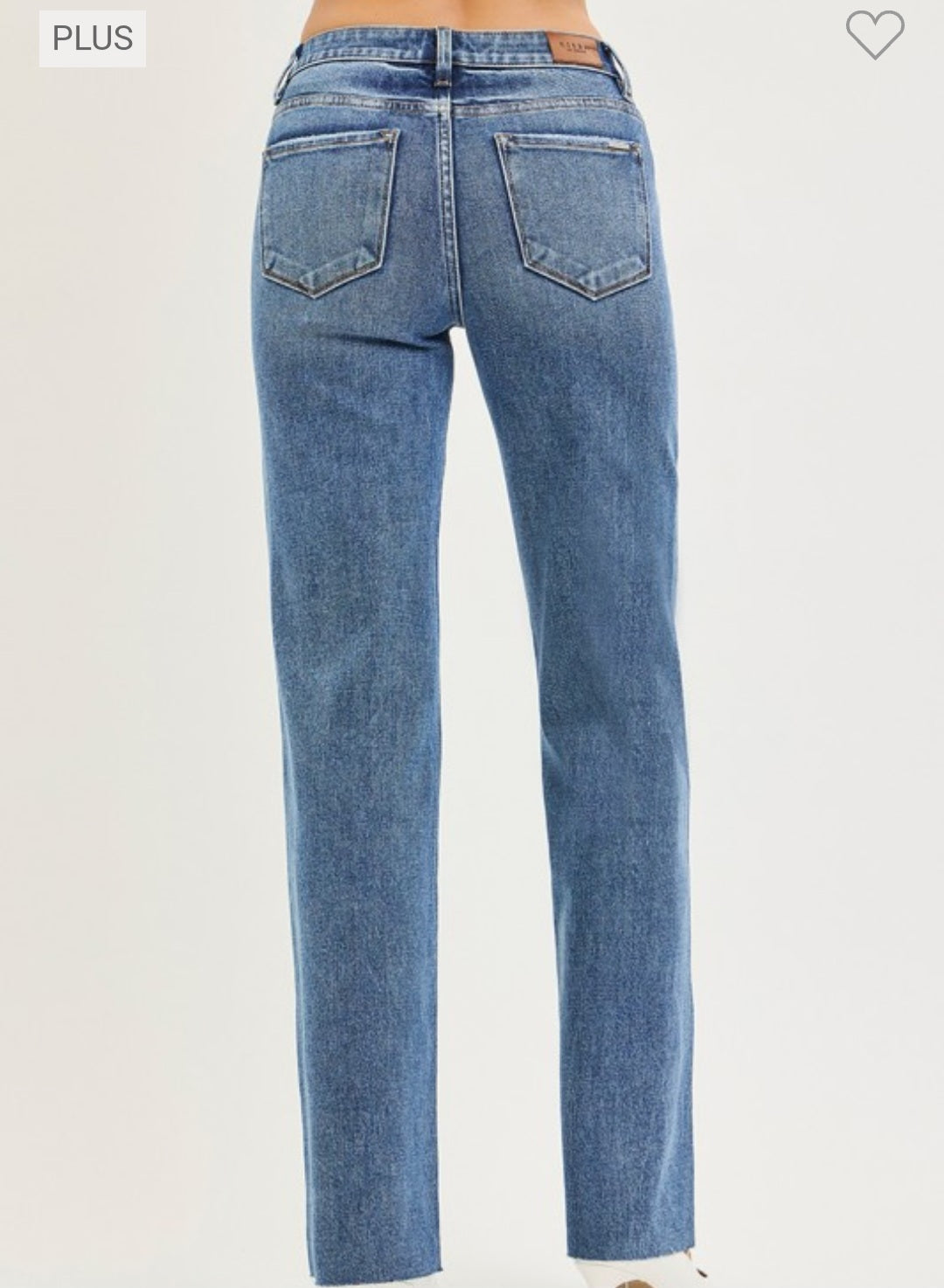 Plus Tummy Control 4 Way Stretch Mid Rise Straight Jean